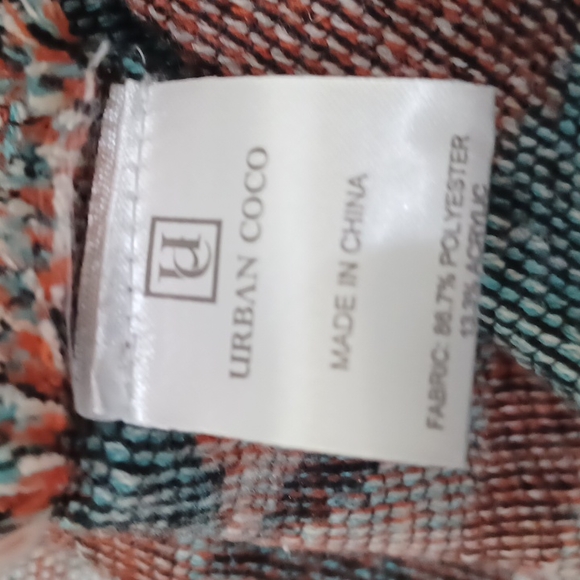 Urban CoCo Southwest Open Front Wrap Shawl Poncho NNT - Picture 8 of 12